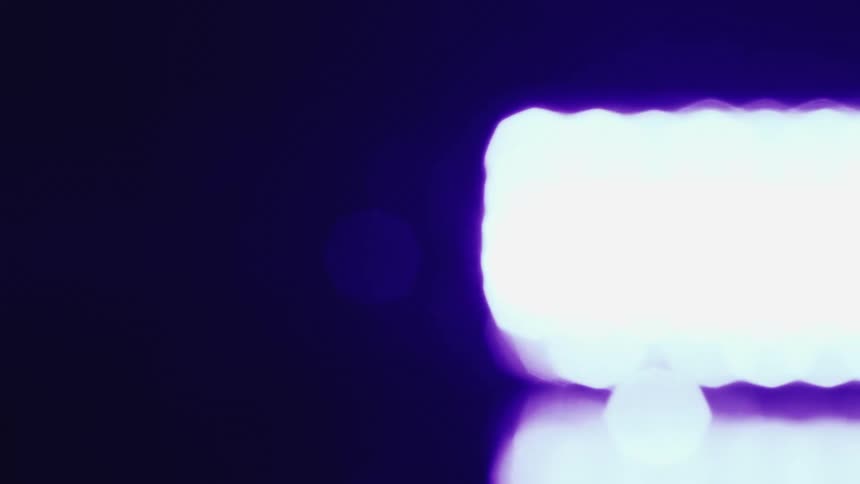 Lights flash in the dark