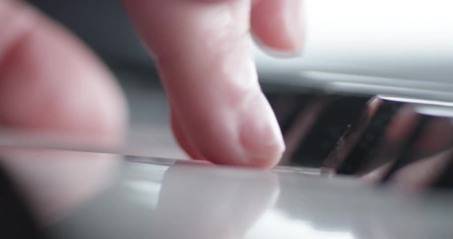 A person is playing the piano
