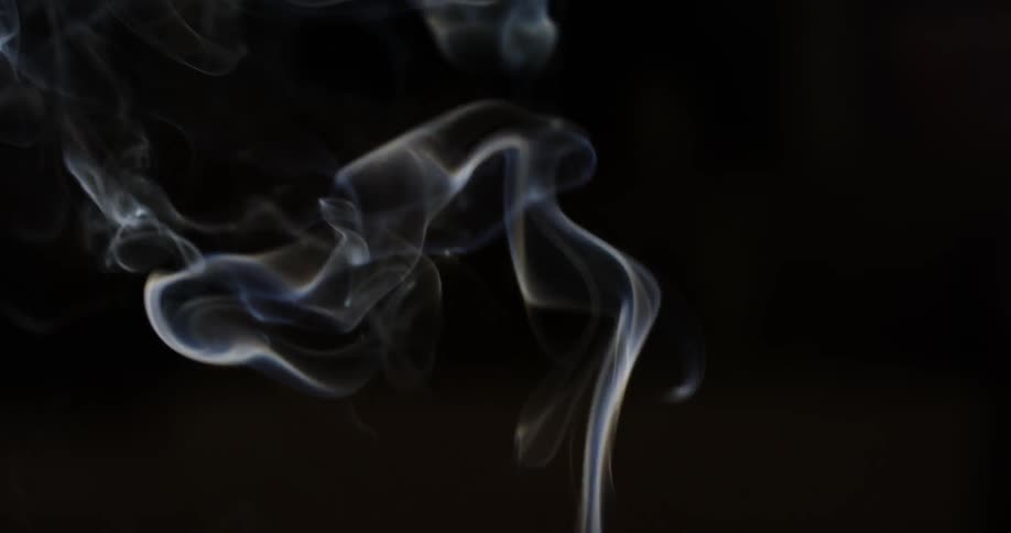 Smoke wafting upwards