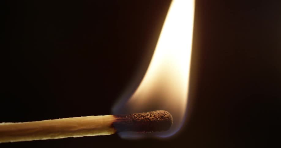 A match burning