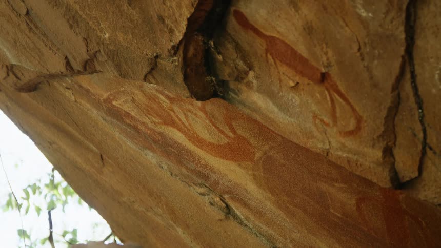 Close up of the side of a cliff