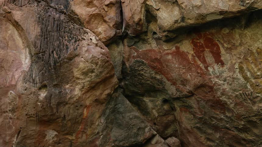 Close up of rock on a canyon
