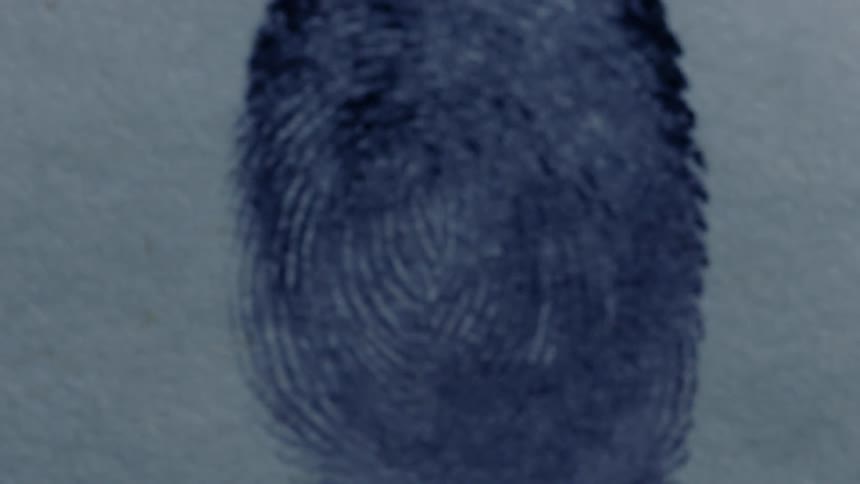 A finger print on paper