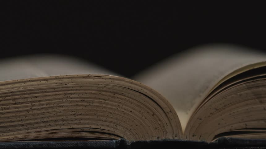 Pages of a book flipping