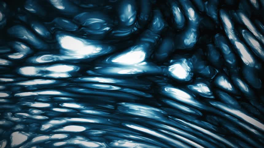 Abstract image of flowing red and black bubbles
