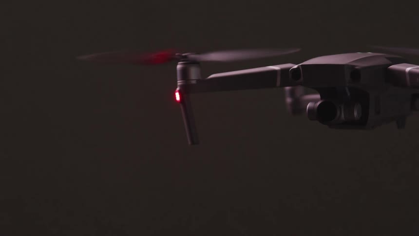A drone hovering