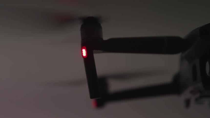 A drone hovering