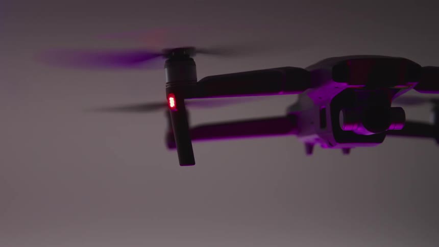 A drone hovering in place