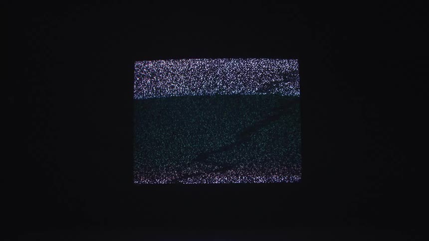 Static plays on a broken television