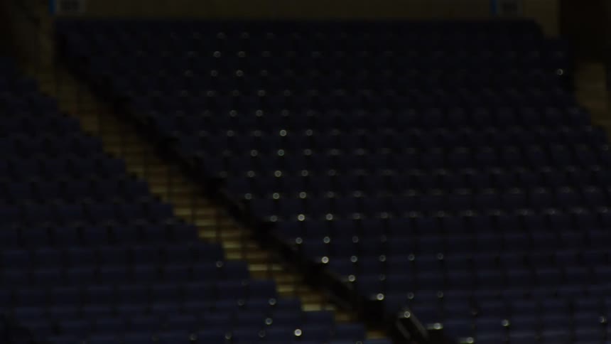 The lights slowly shut in the stadium