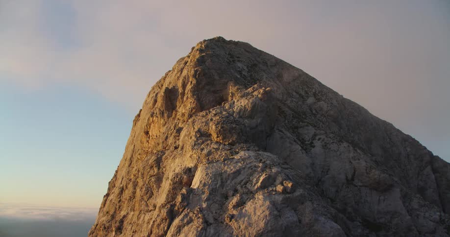 A large cross on a mountain top