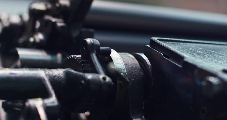 A piece of operating machinery