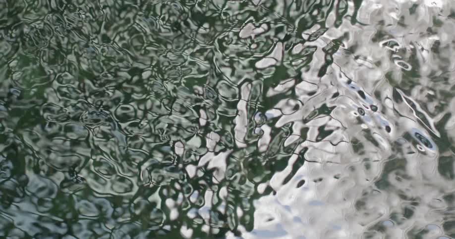 Water rippling and flowing