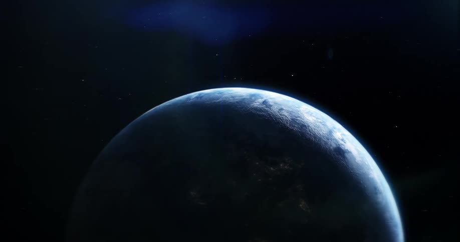 A view of earth is displayed