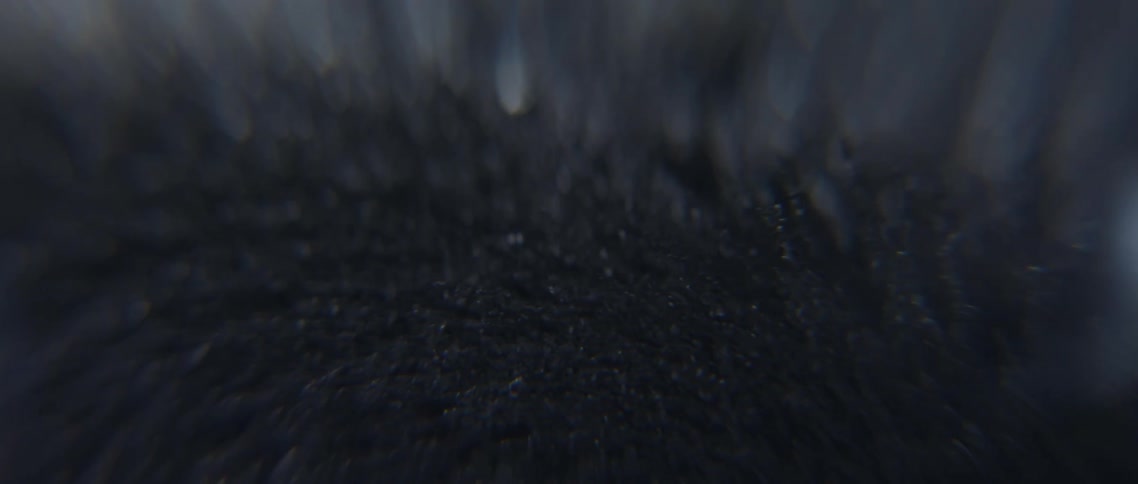 Small pieces of material move in waves