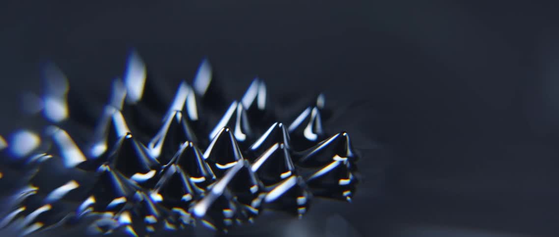 Black white gray and silver colors that look like oil with spikes