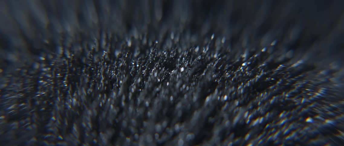 Movement of magnetic metal shavings
