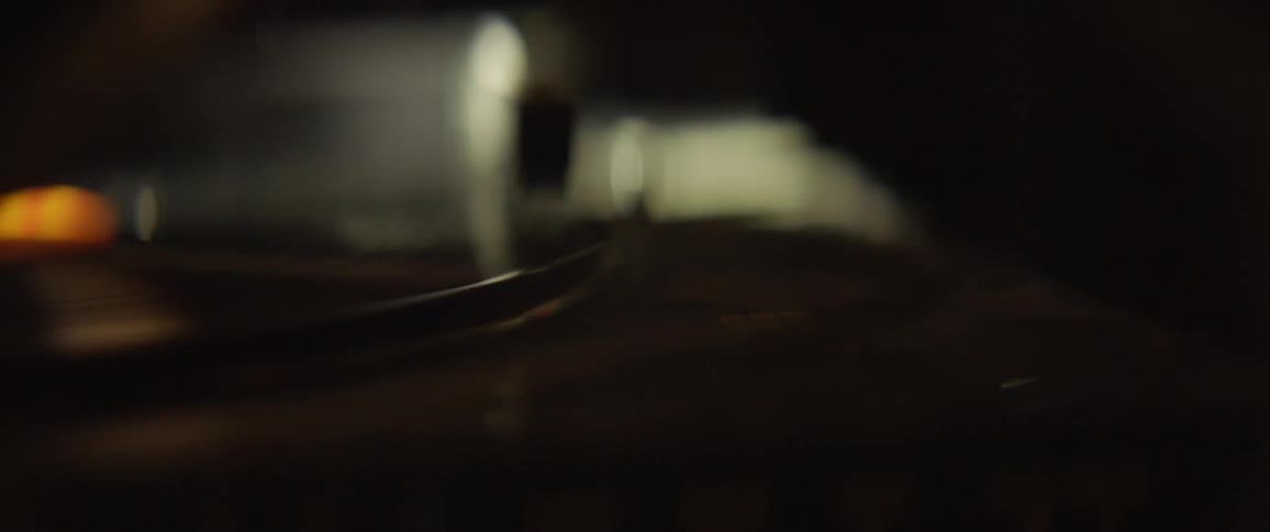 Vinyl record is spinning on record player
