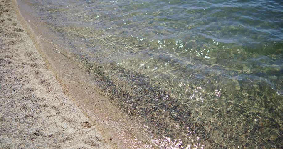 Water at the shoreline