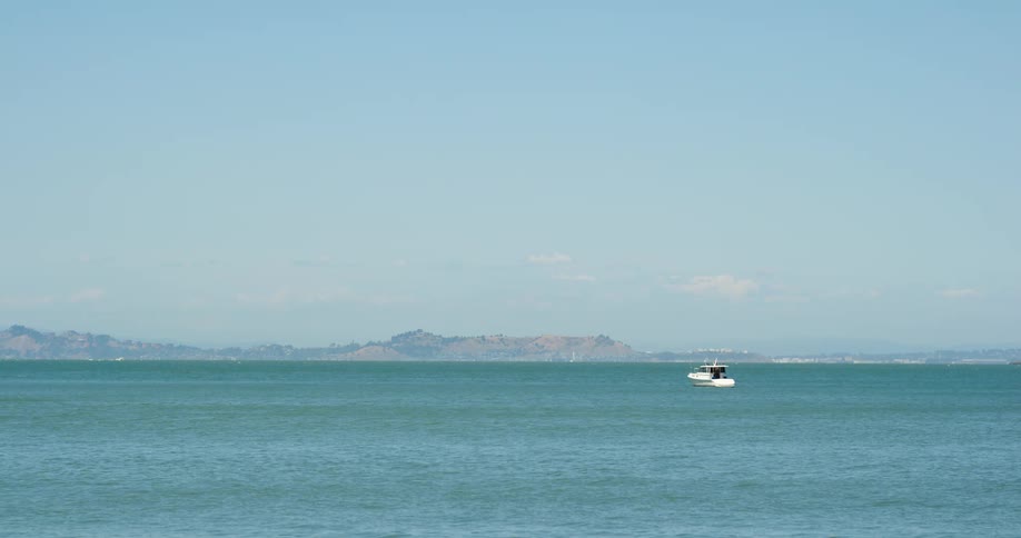 A boat on the ocean