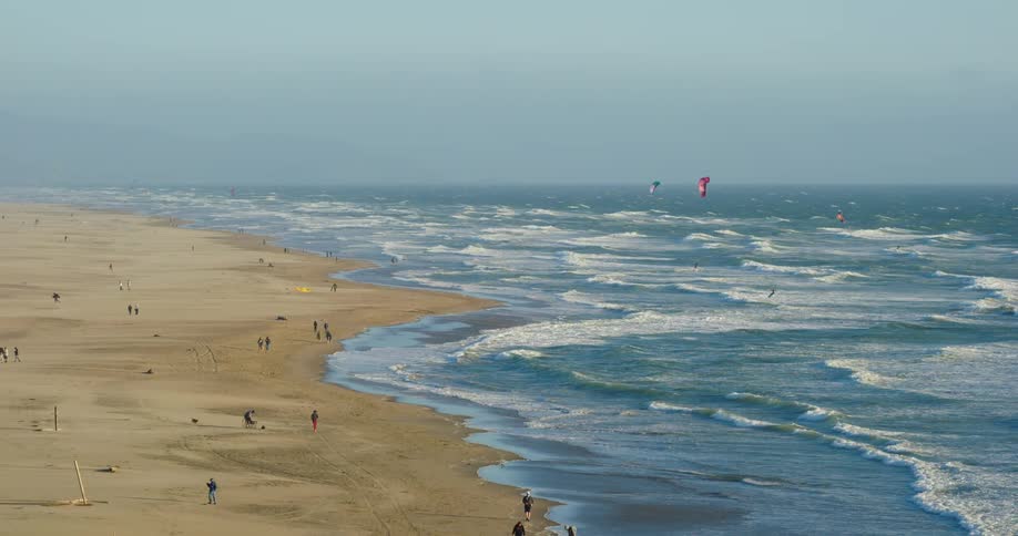 People are having fun at the beach