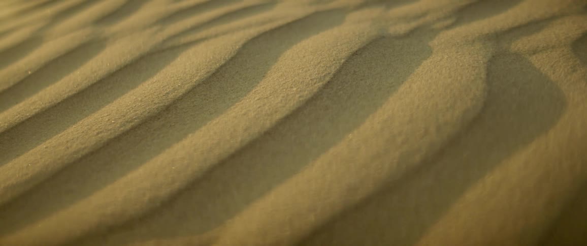 The sun reflects off the sand