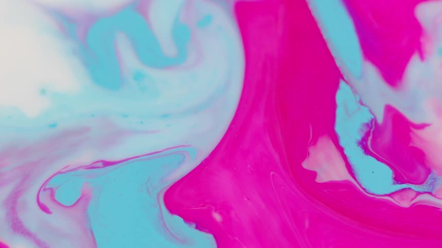 Liquid dye mixing together