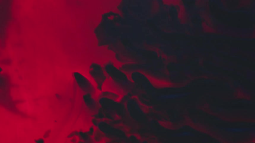 Birds eye view of lava in a volcano