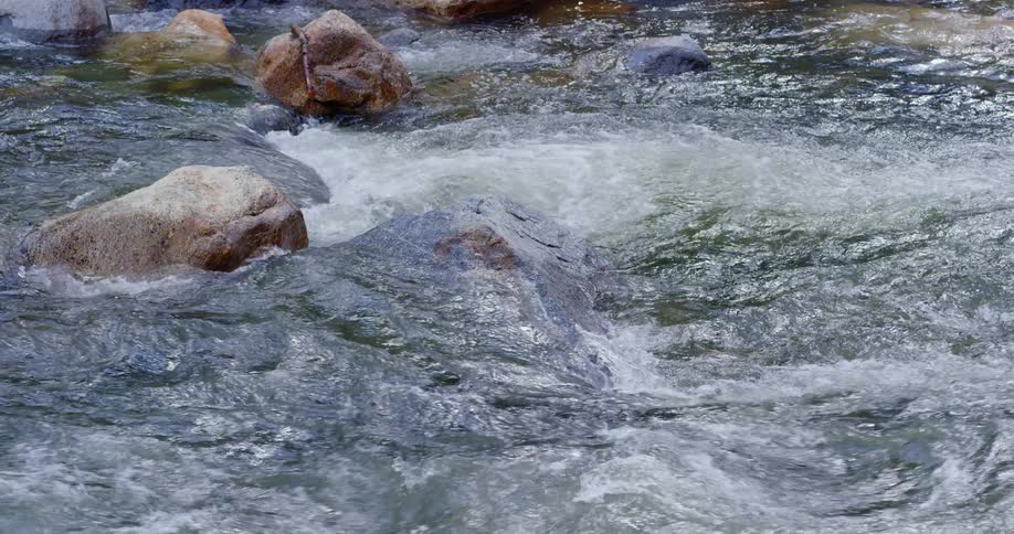 A river flowing over rocks