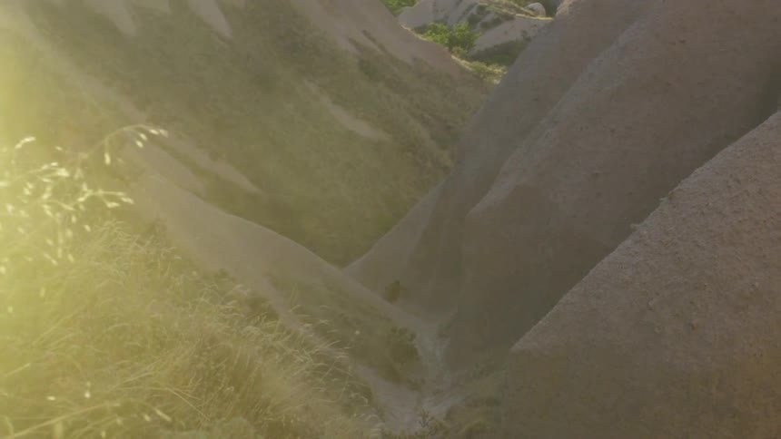 A valley in the morning
