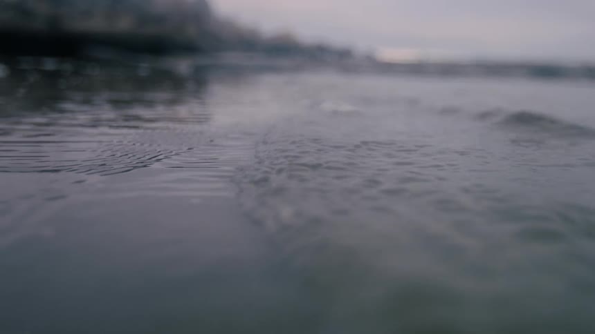 Close up of water with small waves