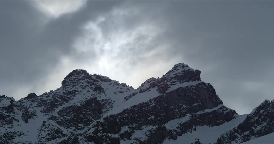Timelapse of sun over Andes mountains