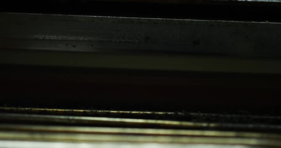 A piece of metal getting welded