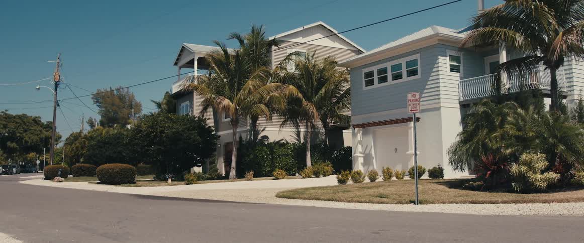 Houses on a neighborhood street