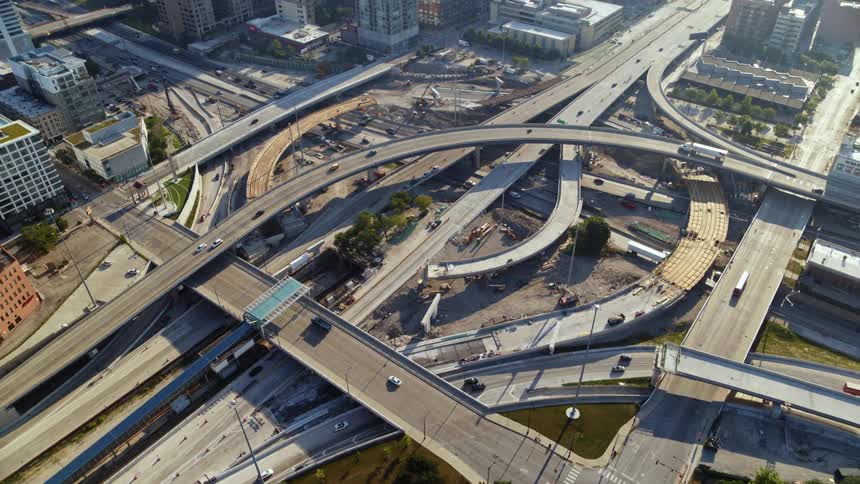 Chicago highway interchange