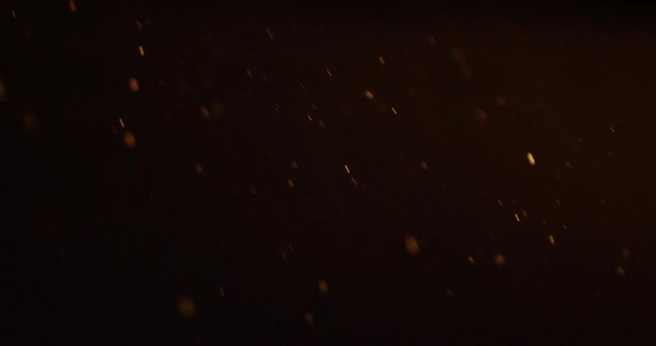 Snow falling at night time