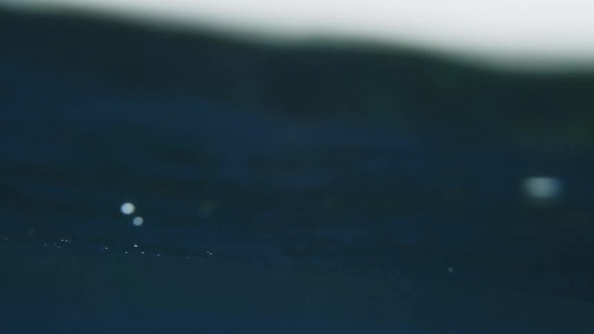 An underwater view of an ocean surface