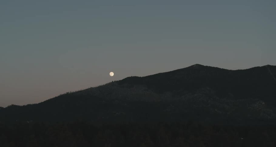 The sun is setting in the horizon