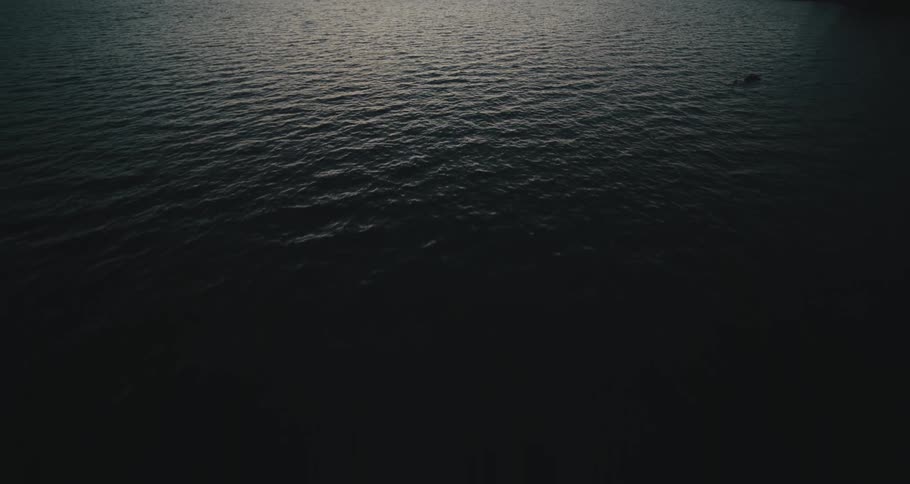 Aerial view of waves in the ocean