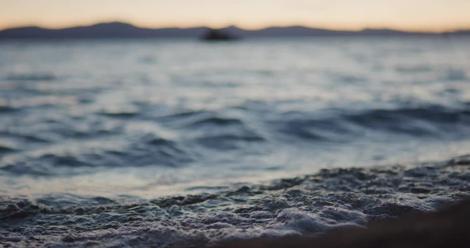 Ocean waves are moving towards the coast