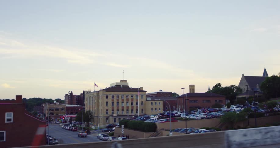 City streets with cars and buildings on them