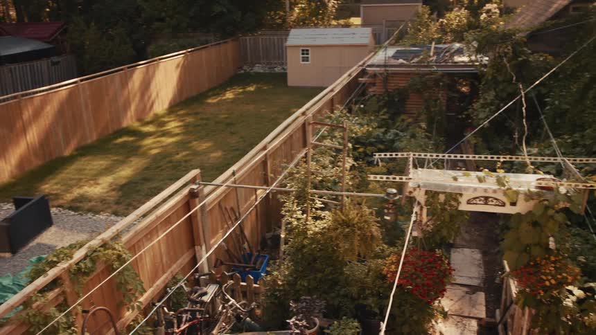 Full view of someones backyard