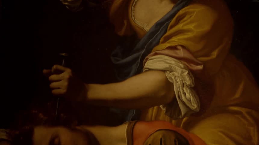 An old painting on the wall