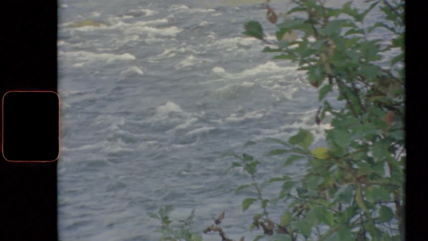 River current flowing rapidly downstream