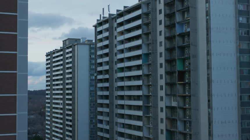 High rise apartment buildings