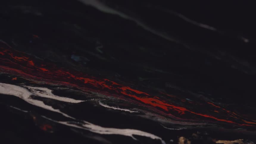 Movement of black and red liquid