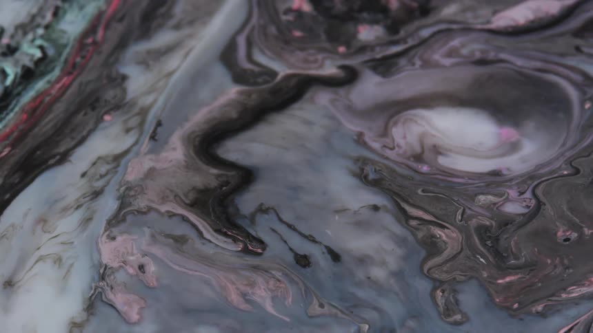 Abstract colorful paint ink liquid diffusion psychedelic with movement