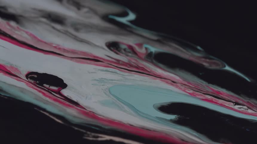 Black white gray red and green colors that look like oil and water