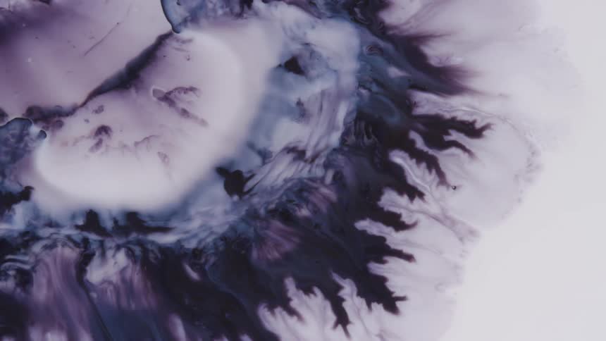 Movement of black and white liquid
