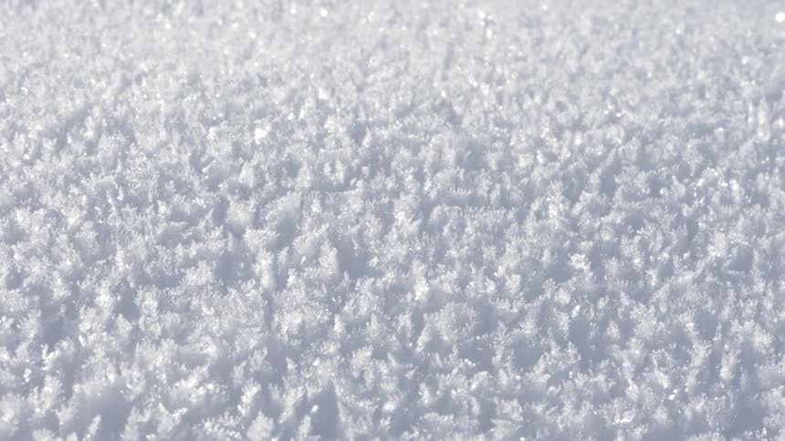 White frosty snow covering the ground